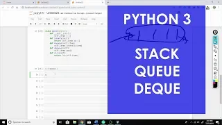 Stack Queue Python 3 Deque Data Structure