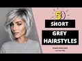 50 Short Gray Hairstyles SPARKLINGSILVERS