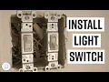 DIY How to install or replace a light switch for beginners