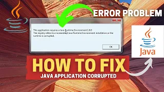How To Solved Error This Application Requires A Java Runtime Environment Java Application Corrupted