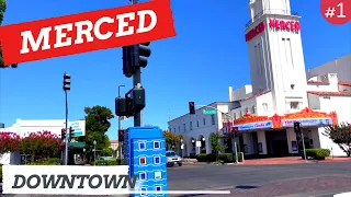 Merced California - Walking Downtown Tour