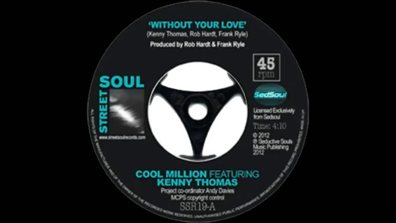 Cool Million Feat. Kenny Thomas - Without Your  Love (Robs Oldskool Slide) 12"