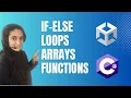 Unity - C Arrays loops and functions