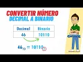 CONVERTIR UN NUMERO DECIMAL A BINARIO - Super facil