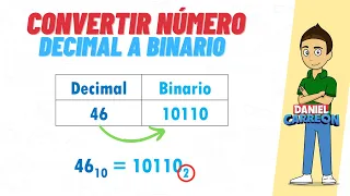 CONVERTIR UN NUMERO DECIMAL A BINARIO - Super facil