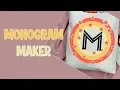 Monogram Maker For Silhouette Cricut