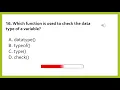 Python Quiz - Variables Data Types Casting