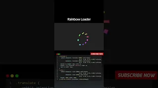 Rainbow Loader in 15 Seconds CSS Animation Magic