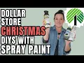 Quick Easy Dollar Store Christmas DIYs with Spray Paint