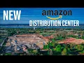 Drone Fly Over Amazon Distribution Center