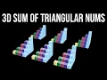 3D Sum of Triangular Numbers visual proof without words III