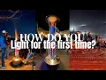 How do you light your smudge pot for the first time