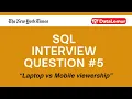 SQL Interview Question - NY Times