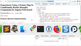 Experiment Using A Feature Flag To Conditionally Render Routable Components In Angular 9 0 0-next 8