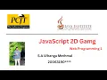 JavaScript 2D Game Web Programming 1 Java Institute Vihanga Methmal