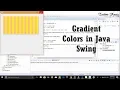 How to Draw Shapes with Gradient Colors in Java Swing