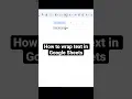 How to wrap text in Google Sheets