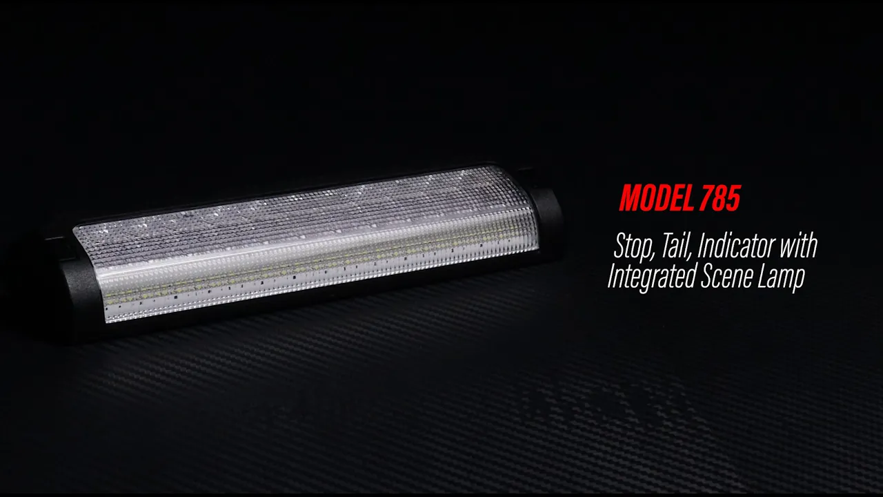 Video: LED ADR achterlicht top-montage incl. werklamp 12/24v
