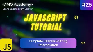 Template Literals String Interpolation in JavaScript ES6 Tutorial for Beginners 2025