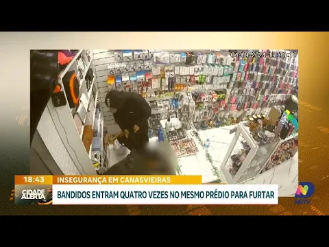 Bandidos invadem prédio quatro vezes em uma noite para furtar bicicletas