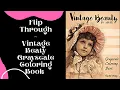 Flip Through Vintage Beauty Grayscale Coloring Book by Rachel Mintz