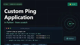 Custom Ping Application in Python ICMP Protocol SIT202 High Distinction Task