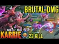 22 Kills!! Karrie's waanzinnige aanvalssnelheid met brute schade!! - Bouw Top 1 Wereldwijde Karri...