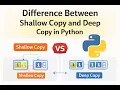 Difference Between Shallow Copy and Deep Copy in Python