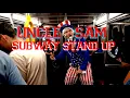 Uncle Sam Does Stand Up on the Subway