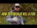 How To KILL A Fish - FASTEST Most HUMANE WAY Bonus Gut Fillet HOW TO