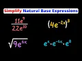 Simplify Natural Base e Expressions Eat Pi