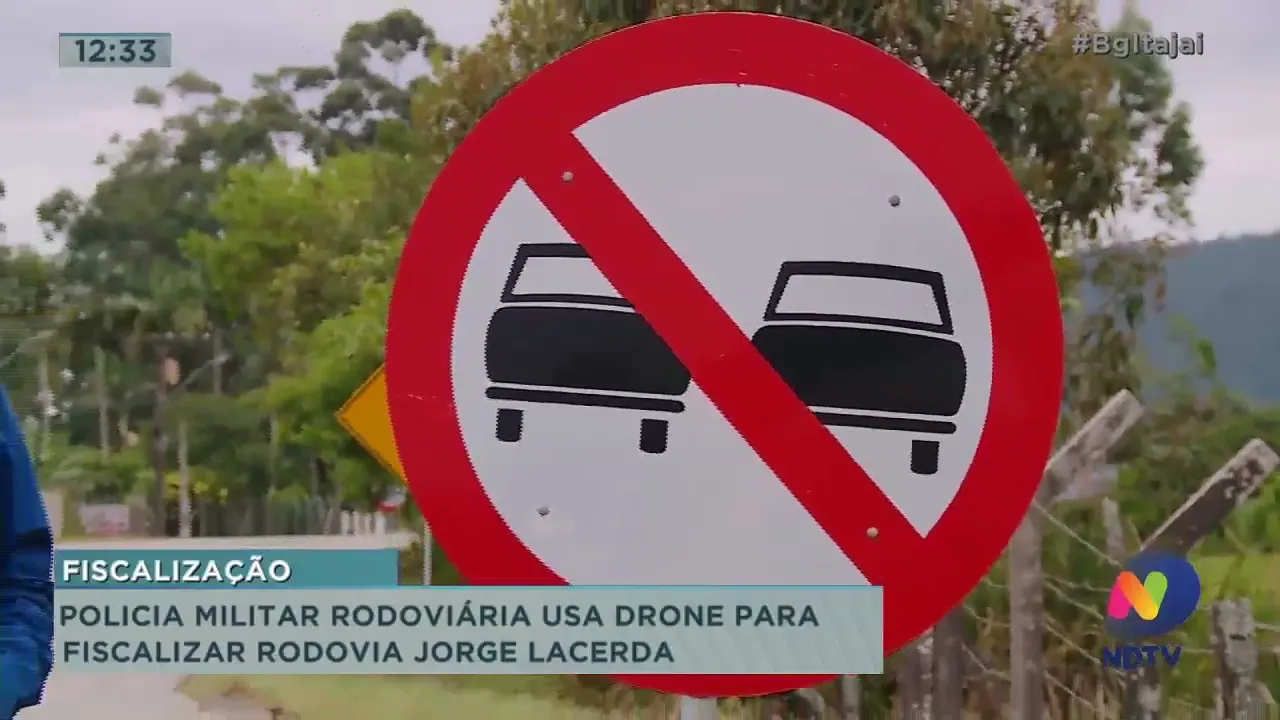 Polícia Militar rodoviária usa drone para fiscalizar rodovias Jorge Lacerda