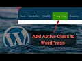 How To Highlight the Current Active Page Link in Wordpress