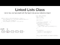 Linked Lists -
