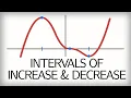 5 12 Finding the intervals where a function is increasing or decreasing
