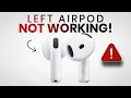 Left AirPod Not Working How to Fix One Side AirPod Not Working Issue