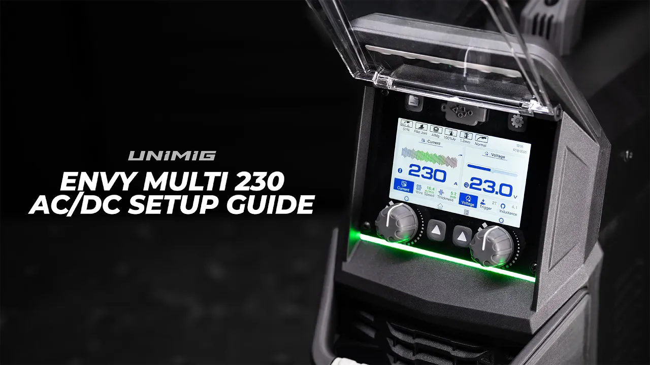 ENVY MULTI 230 AC/DC Full Setup Guide - YouTube thumbnail