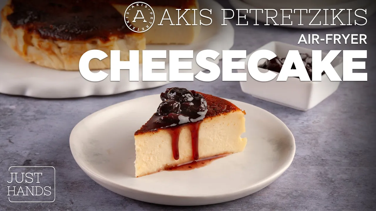 Air-Fryer Crustless Cheesecake   Akis Petretzikis