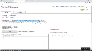 String-1 without2 Java Solution Codingbat com