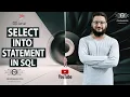Select Into Statement In SQL SQL Select Into SQL Tutorials Learn SQL SQL Server
