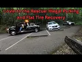 Covin to the Rescue Illegal Parking and Flat Tire Recovery