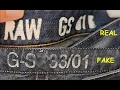 G Star jeans real vs fake How to spot fake G star raw denim