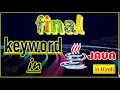 final keyword in Java In Hindi Pradeep Nailwal