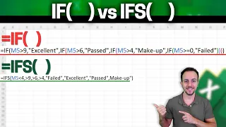 How to Use the IFS Formula in Excel Better Than Nested IF - File included