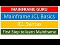 Mainframe JCL Basics Syntax Job Control Language Mainframe Guru First Step to Learn