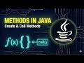 Java Methods Explained Creating Calling Methods Java Tutorial for Beginners Kannada