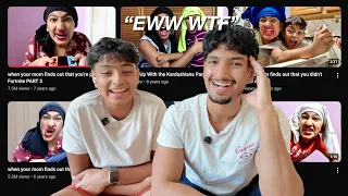 REACTING TO OUR VIRAL VIDEOS THAT KEEP US AWAKE AT NIGHT AGAIN