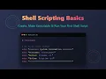 Shell Scripting for Beginners Create Your First Script Understand Permissions