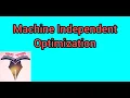 Machine Independent Code Optimization Code Optimization Part 2 C69