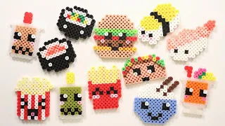 10 Easy Perler Bead DIY Food Keychains and Magnets